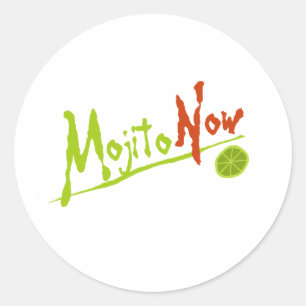 Sticker Rond Mojito maintenant