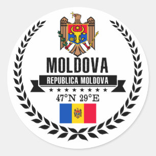 Sticker Rond Moldavie