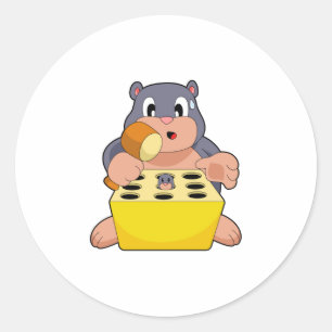 Sticker Rond Mole Game