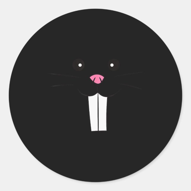 Sticker Rond Mole Rat Costume Mole Disguise Funny Mole  (Devant)