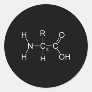 Sticker Rond Molécule Protéine - Gymnase Et Chimie Construction