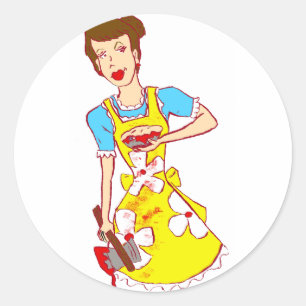 Sticker Rond Momie le plus