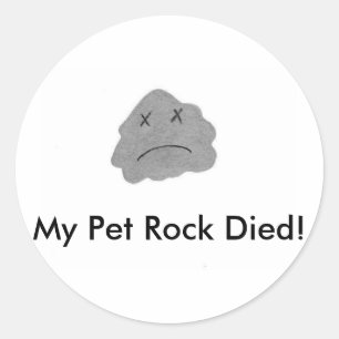 Sticker Rond Mon Animal Rock Est Mort !