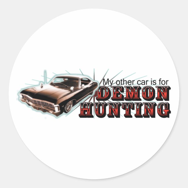 Sticker Rond Mon autre voiture... (Devant)