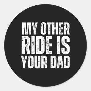 Sticker Rond Mon Autre Voyage Est Ton Père