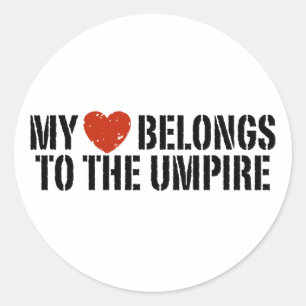 Sticker Rond Mon Coeur Appartient Au Juge-Arbitre