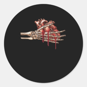 Sticker Rond Mon Coeur Est Vos Mains Classique