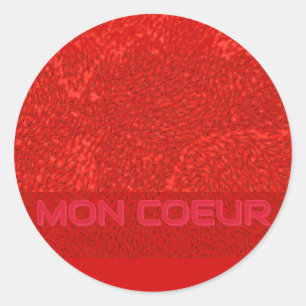 Sticker Rond Mon Coeur Seal