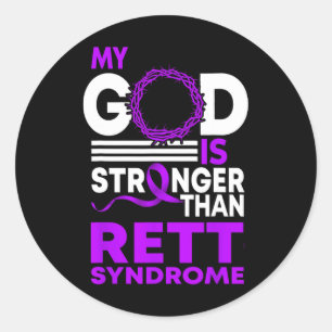 Sticker Rond Mon Dieu Est Plus Fort Que La Sensibilisation Au S