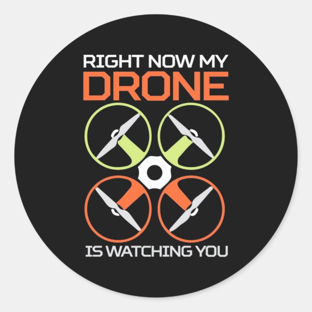Sticker Rond Mon Drone (Devant)
