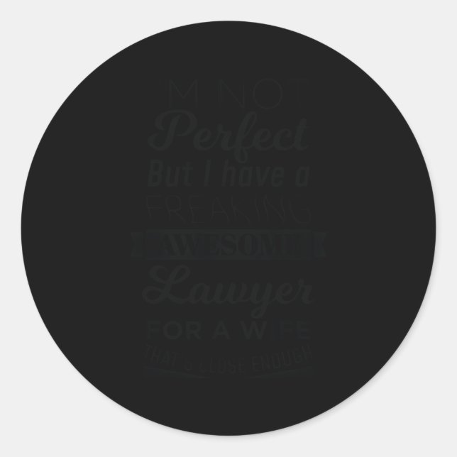 Sticker Rond Mon Freaking Awesome Est Un Avocat (Devant)