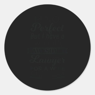 Sticker Rond Mon Freaking Awesome Est Un Avocat