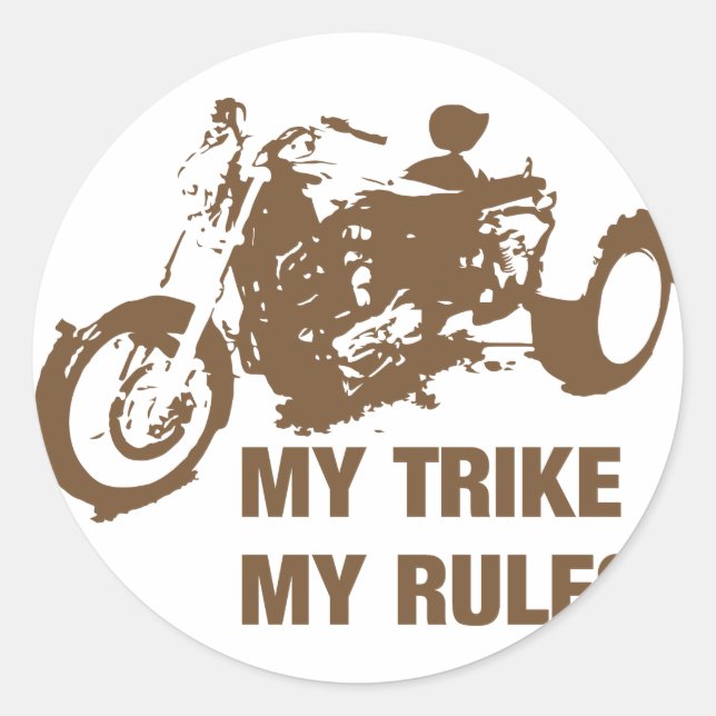 Sticker Rond mon jeu de règles (Devant)