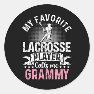Sticker Rond Mon Joueur De Crosse Préféré M'Appelle Grammy Funn