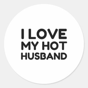 STICKER ROND MON MARI CHAUD J'AIME