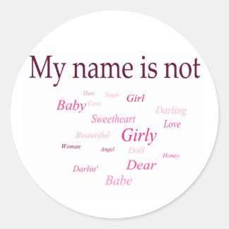 Sticker Rond Mon nom n'est pas (autocollant)