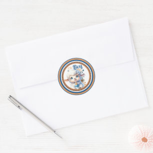Sticker Rond Mon Petit Agneau