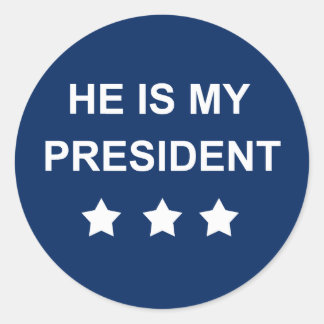 Sticker Rond Mon président