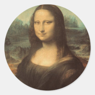 Sticker Rond Mona Lisa