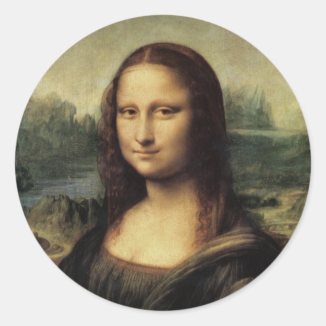Sticker Rond Mona Lisa (Devant)