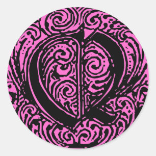 Sticker Rond Monarchie "Q"