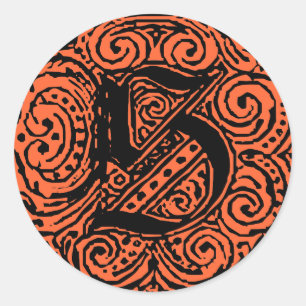 Sticker Rond Monarchie "S"