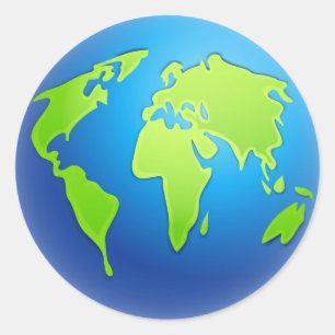 Sticker Rond Mondial