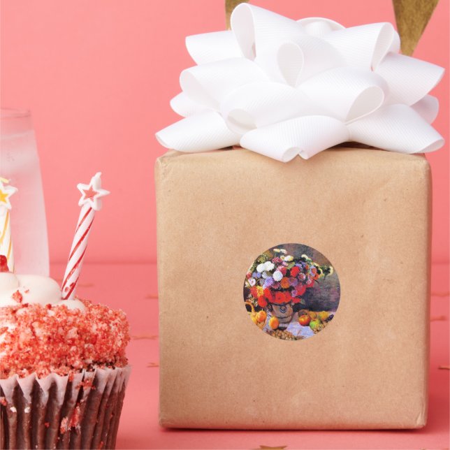 Sticker Rond Monet - Flowers and Fruit (Fête)