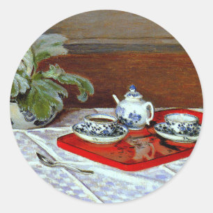 Sticker Rond Monet : Le Tea Set