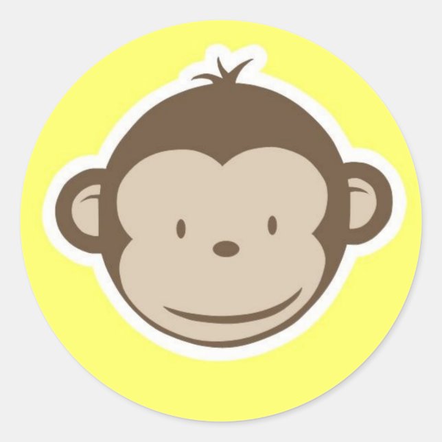 Sticker Rond Monkey (Devant)
