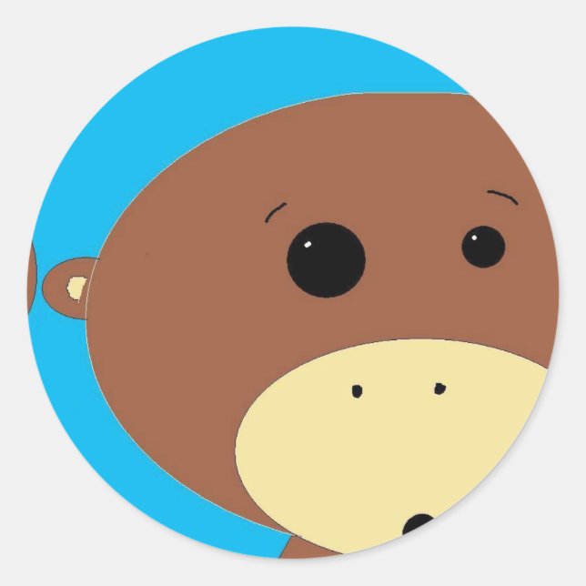 Sticker Rond Monkey (Devant)