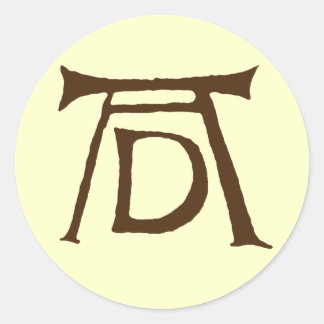 Sticker Rond Monogramme AD Durer