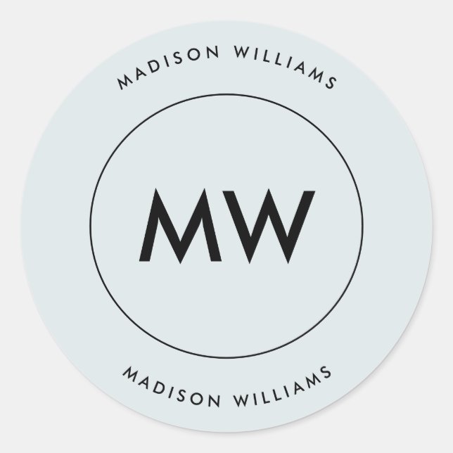 Sticker rond Monogramme Classic (Devant)