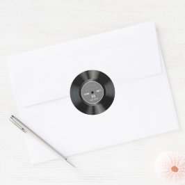 Sticker Rond Monogramme classique vintage des années 80 | Nom R