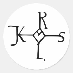 Sticker Rond Monogramme de Charlemagne