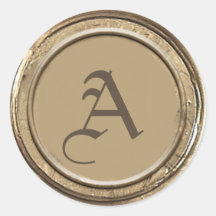Monogramme de cire d'or