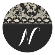 Monogramme de dentelle vintage