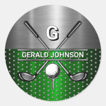 Monogramme de golf élégant personnalisé