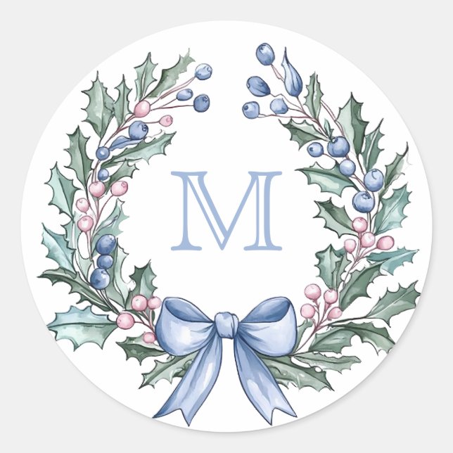 Sticker Rond Monogramme de Noël Saint-Siège (Devant)