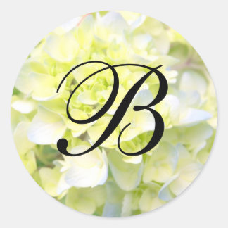 Sticker Rond Monogramme Mariage personnalisable