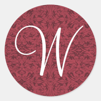 Sticker Rond Monogramme personnalisable
