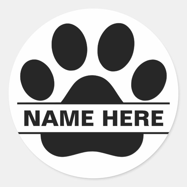 Sticker Rond Monogramme personnalisé (Devant)