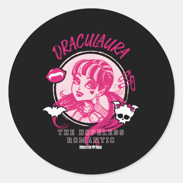 Sticker Rond Monster High Draculaura (Devant)