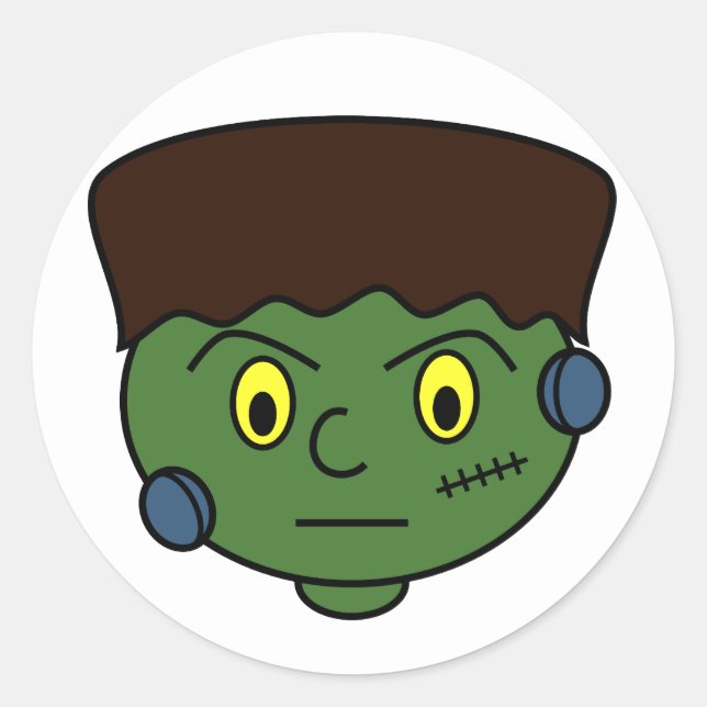 Sticker Rond Monstre Adage Frankenstein (Devant)