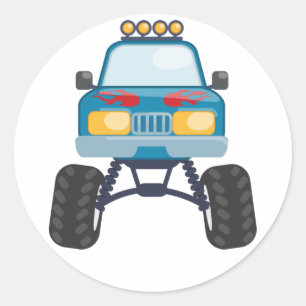 Sticker Rond Monstres