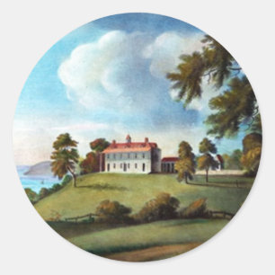 Sticker Rond Mont Vernon, par Francis Jukes, 1800