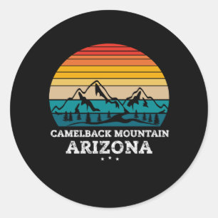 Sticker Rond MONTAGNE CAMELBACK Arizona