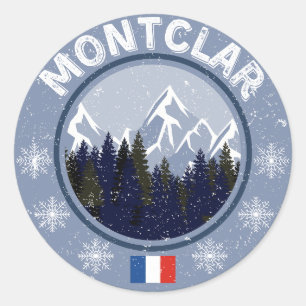 Sticker Rond Montclar Station de Ski