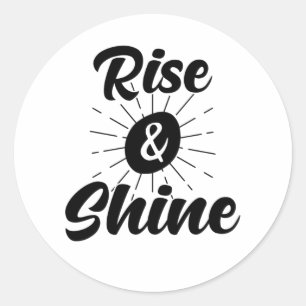 Sticker Rond Monter Et Briller