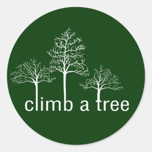 Sticker Rond Monter un arbre
